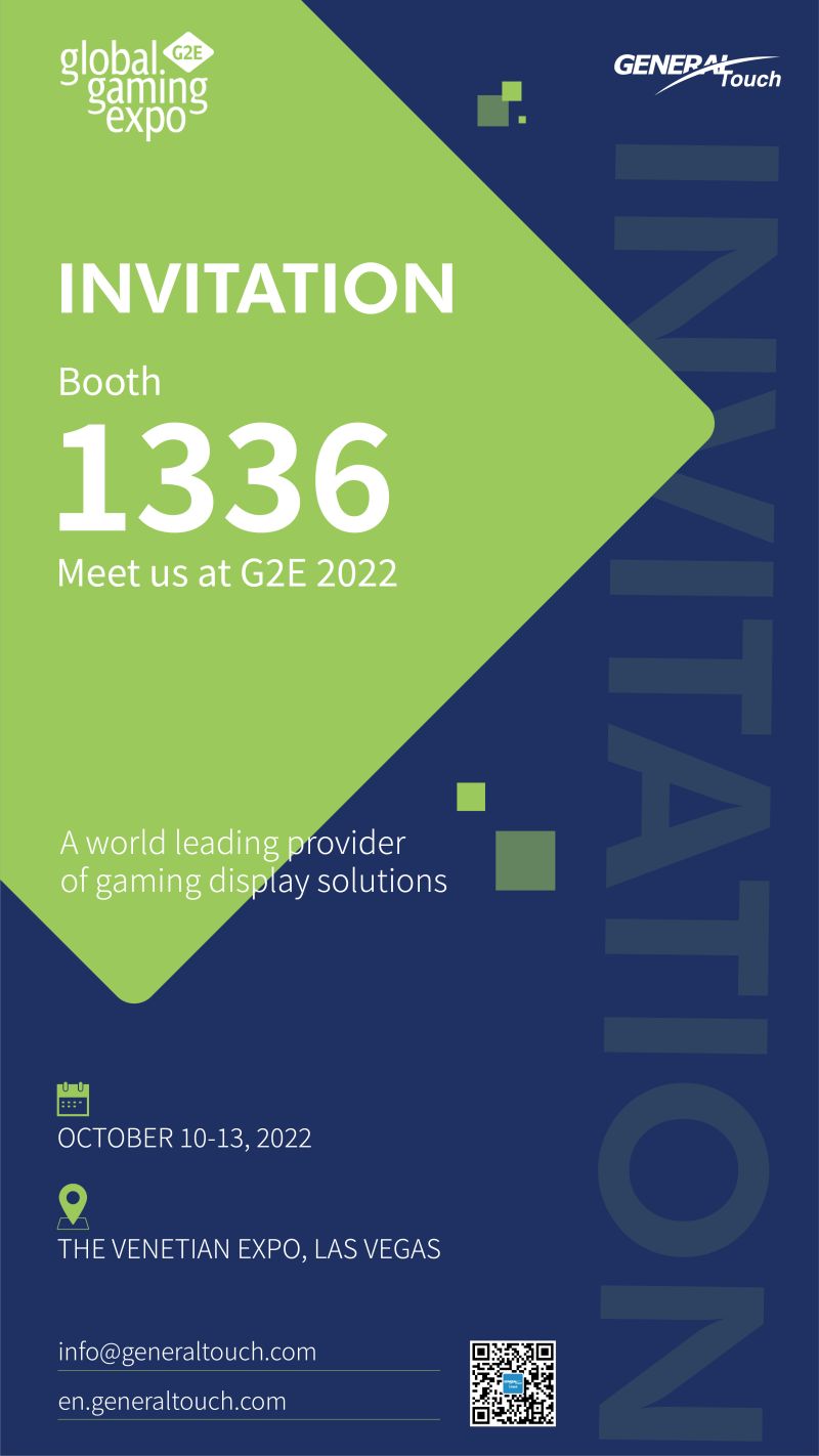 Welcome to G2E2022 GT’s Booth 1336