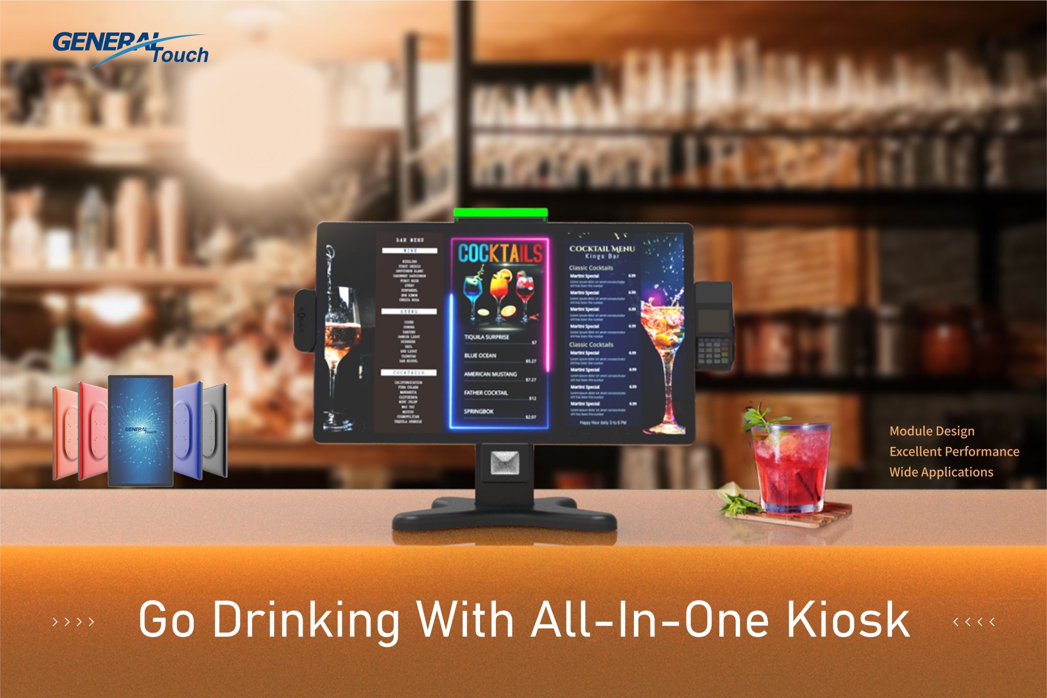 Go Drinking With Android Touch Computer – 21.5 inch