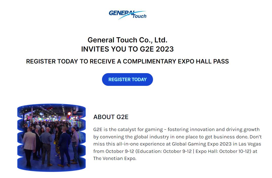 Next stop will be at G2E 2023 Las Vegas on October 10-12