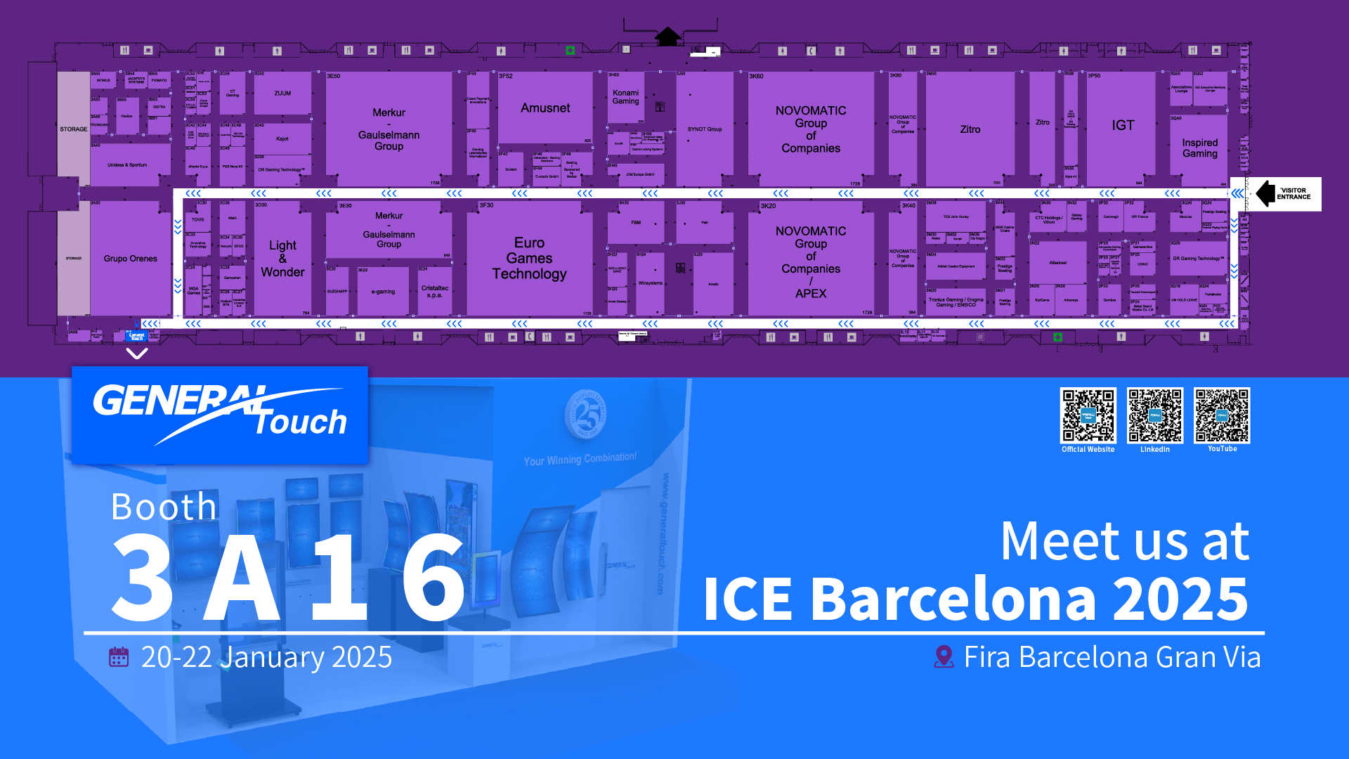 Visit General Touch ICE Barcelona at Hall 3, Booth 3A16, and receive free