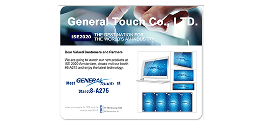 Meet General Touch at ISE 2020